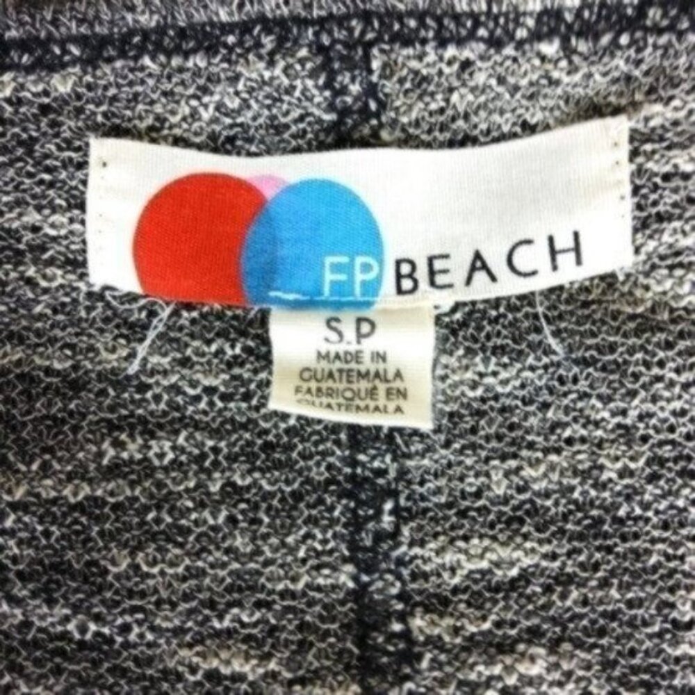 Free People Beach Marled Rolled Sleeve Sweater Gray Size Small - Picture 4 of 5